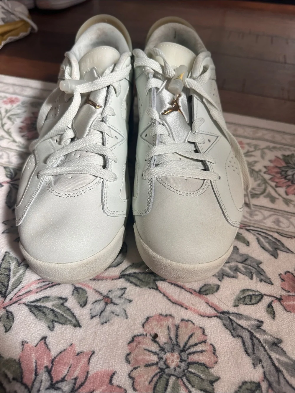 Air Jordan 6 Retro Low Lunar New Year White Gold DH6928-073 Men Size 9.5